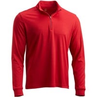 Greg Norman Men's Playdry Clubhouse Heathered 1/4 Zip Golf Pullover, Red