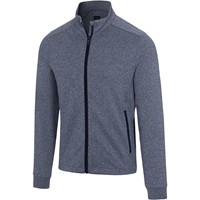 Greg Norman Men's Match Play Heathered Full Zip Golf Jacket, Navy