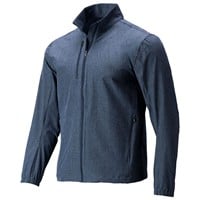 Greg Norman Men's Fairway Heathered Full Zip Golf Jacket, Navy