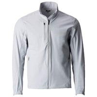 Greg Norman Men's Fairway Heathered Full Zip Golf Jacket, Grey