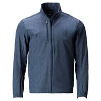 Greg Norman Men's Fairway Heathered Full Zip Golf Jacket, Navy