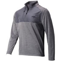 Callaway Men's Mixed Media Midweight 1/2 Zip Golf Pullover, Grey