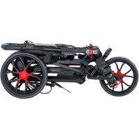 Bag Boy Slimfold Golf Push Cart, Black/Red