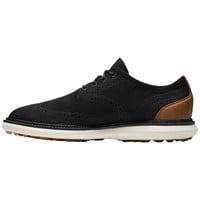 FootJoy Men's Traditions Knit Golf Shoes, Black/Tan