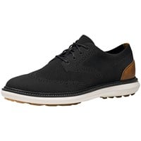 FootJoy Men's Traditions Knit Golf Shoes, Black/Tan