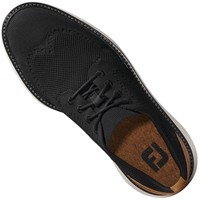 FootJoy Men's Traditions Knit Golf Shoes, Black/Tan