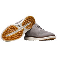 FootJoy Men's Traditions Knit Golf Shoes, Grey/Tan