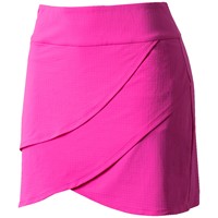 IBkul Women's Layered Solid Golf Skort