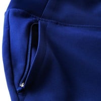 IBkul Women's Knit Ankle Golf Pants, Dark Blue