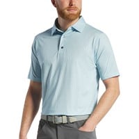 FootJoy Men's Leaf Print Lisle Golf Polo