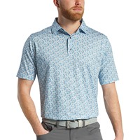 FootJoy Men's Allover Floral Print Lisle Golf Polo