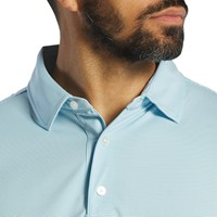 FootJoy Men's Long Sleeve Sun Protection Golf Shirt, Light Blue/White