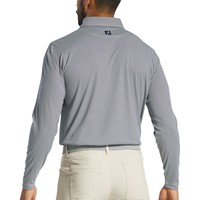 FootJoy Men's Long Sleeve Sun Protection Golf Shirt, Navy/White