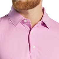FootJoy Men's Long Sleeve Sun Protection Golf Shirt, Pink/White