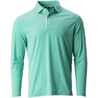 FootJoy Men's Long Sleeve Sun Protection Golf Shirt, Light Green