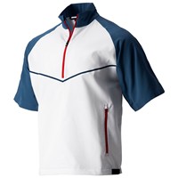 FootJoy Men's Zephyr Short Sleeve Golf Windshirt, White