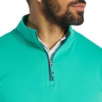 FootJoy Men's Approach 1/4 Zip Golf Pullover, Green