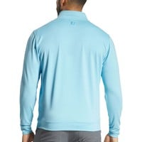 FootJoy Men's Approach 1/4 Zip Golf Pullover, Light Blue