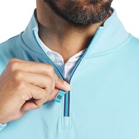 FootJoy Men's Approach 1/4 Zip Golf Pullover, Light Blue