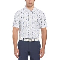 Callaway Men's Essential Print Golf Polo, White
