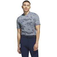 adidas Men's Ult 365 Printed Banded Collar Golf Shirt, Blue
