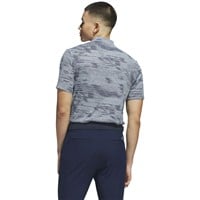 adidas Men's Ult 365 Printed Banded Collar Golf Shirt, Blue