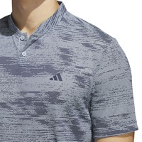 adidas Men's Ult 365 Printed Banded Collar Golf Shirt, Blue