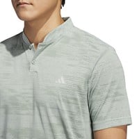 adidas Men's Ult 365 Printed Banded Collar Golf Shirt, Green