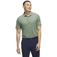 adidas Men's Ult 365 Printed Mesh Golf Polo, Green