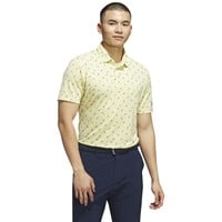 adidas Men's Ult 365 Printed Mesh Golf Polo, Yellow