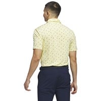 adidas Men's Ult 365 Printed Mesh Golf Polo, Yellow