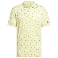adidas Men's Ult 365 Printed Mesh Golf Polo, Yellow