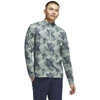 adidas Men's Go To Printed Golf Pullover, Green