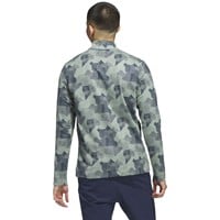 adidas Men's Go To Printed Golf Pullover, Green