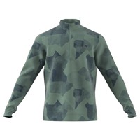 adidas Men's Go To Printed Golf Pullover, Green