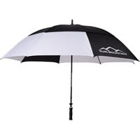 Sun Mountain 2025 68in Manual Golf Umbrella, Black/White