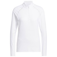 adidas Women's Ult 365 Solid 1/4 Zip Golf Pullover, White