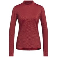 adidas Women's Two Tone Mock Golf Top, Cardinal