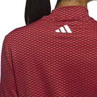 adidas Women's Two Tone Mock Golf Top, Cardinal