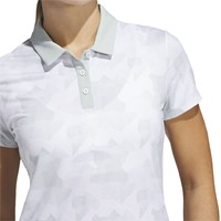adidas Women's Ult 365 Printed Golf Polo, Silver