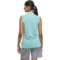 adidas Women's Ult 365 Solid Zip Sleeveless Golf Polo, Light Green