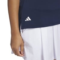 adidas Women's Ult 365 Solid Zip Sleeveless Golf Polo, Navy