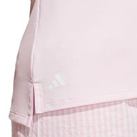 adidas Women's Ult 365 Solid Zip Sleeveless Golf Polo, Pink