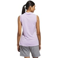 adidas Women's Ult 365 Solid Zip Sleeveless Golf Polo, Purple