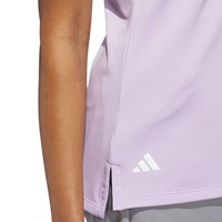 adidas Women's Ult 365 Solid Zip Sleeveless Golf Polo, Purple