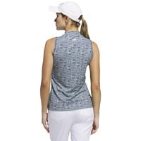 adidas Women's Ult 365 Printed Sleeveless Golf Mock Top, Navy