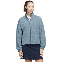 adidas Women's Ult 365 Gingham Check Golf Jacket, Dark Purple