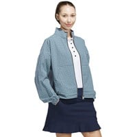 adidas Women's Ult 365 Gingham Check Golf Jacket, Dark Purple