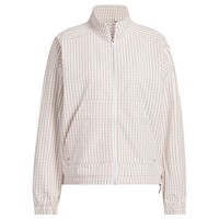 adidas Women's Ult 365 Gingham Check Golf Jacket, Beige