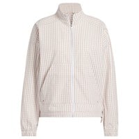 adidas Women's Ult 365 Gingham Check Golf Jacket, Beige